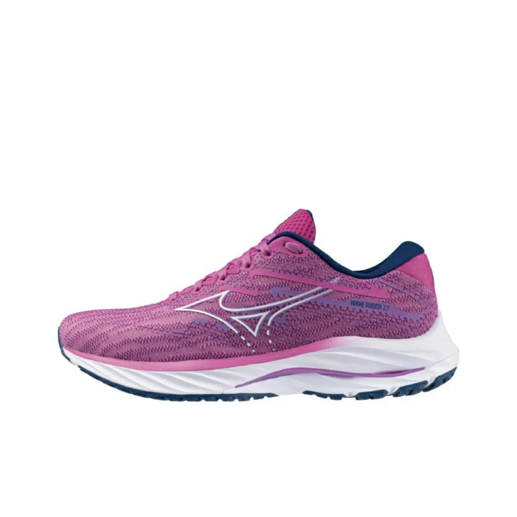 Mizuno Women's Wave Rider 27 'Rosebud Navy Peony' Women's