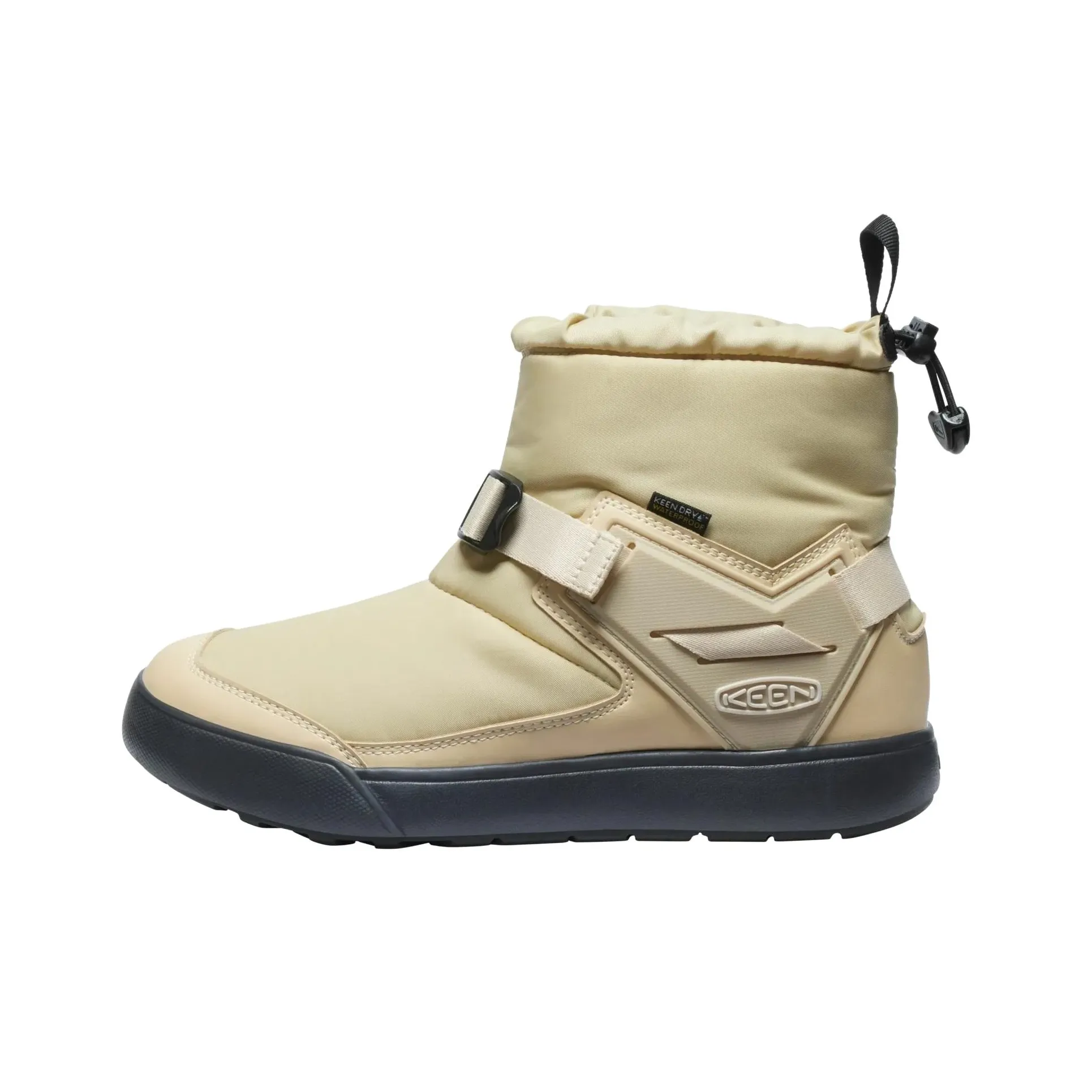 KEEN HOOROMEO WP Thermal Waterproof Abrasion Resistant Slip Resistant Short Snow Boots Women's Khaki