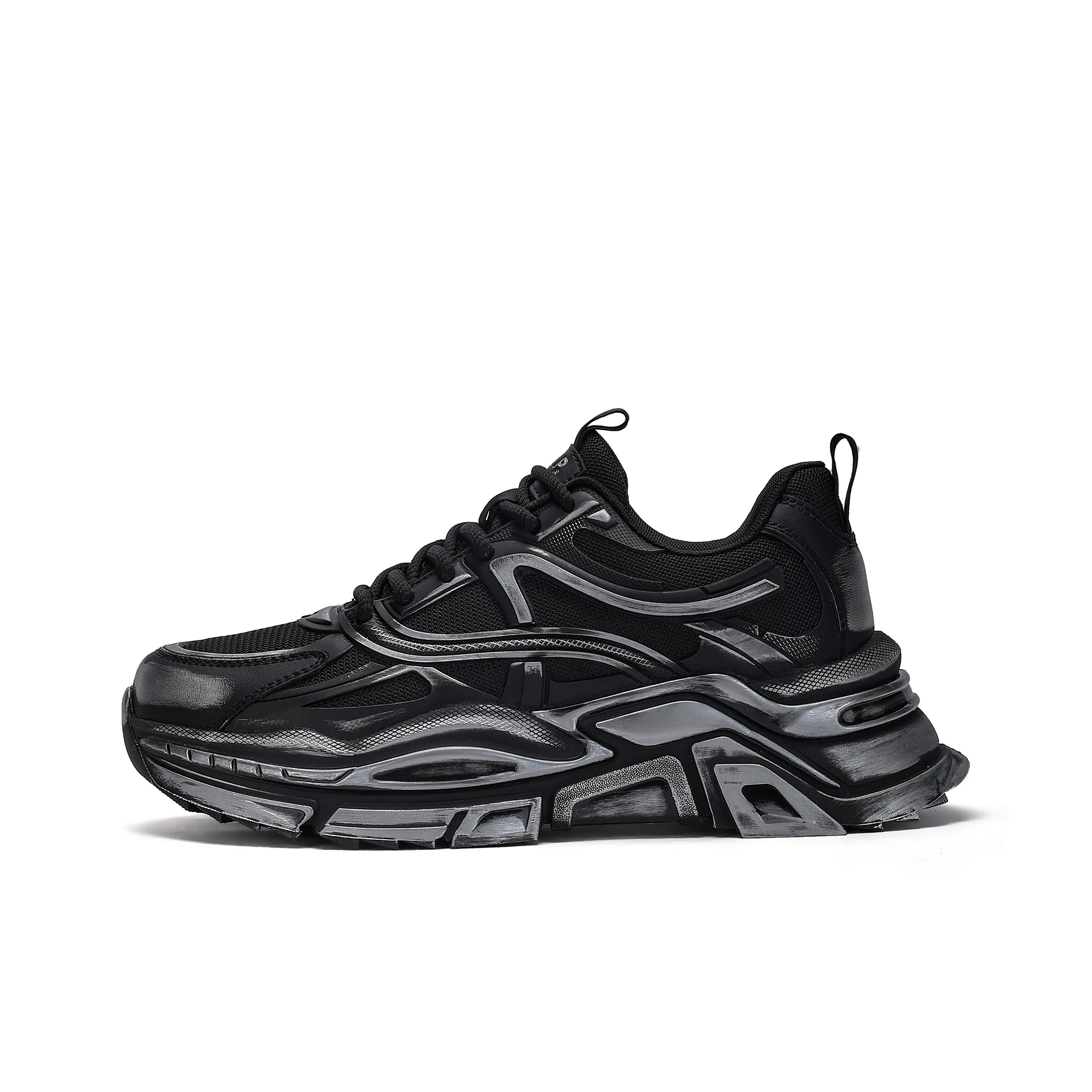 JEEP SPIRIT Black Warrior 2.0 Low Top Chunky Sneakers Men's Graphite Black
