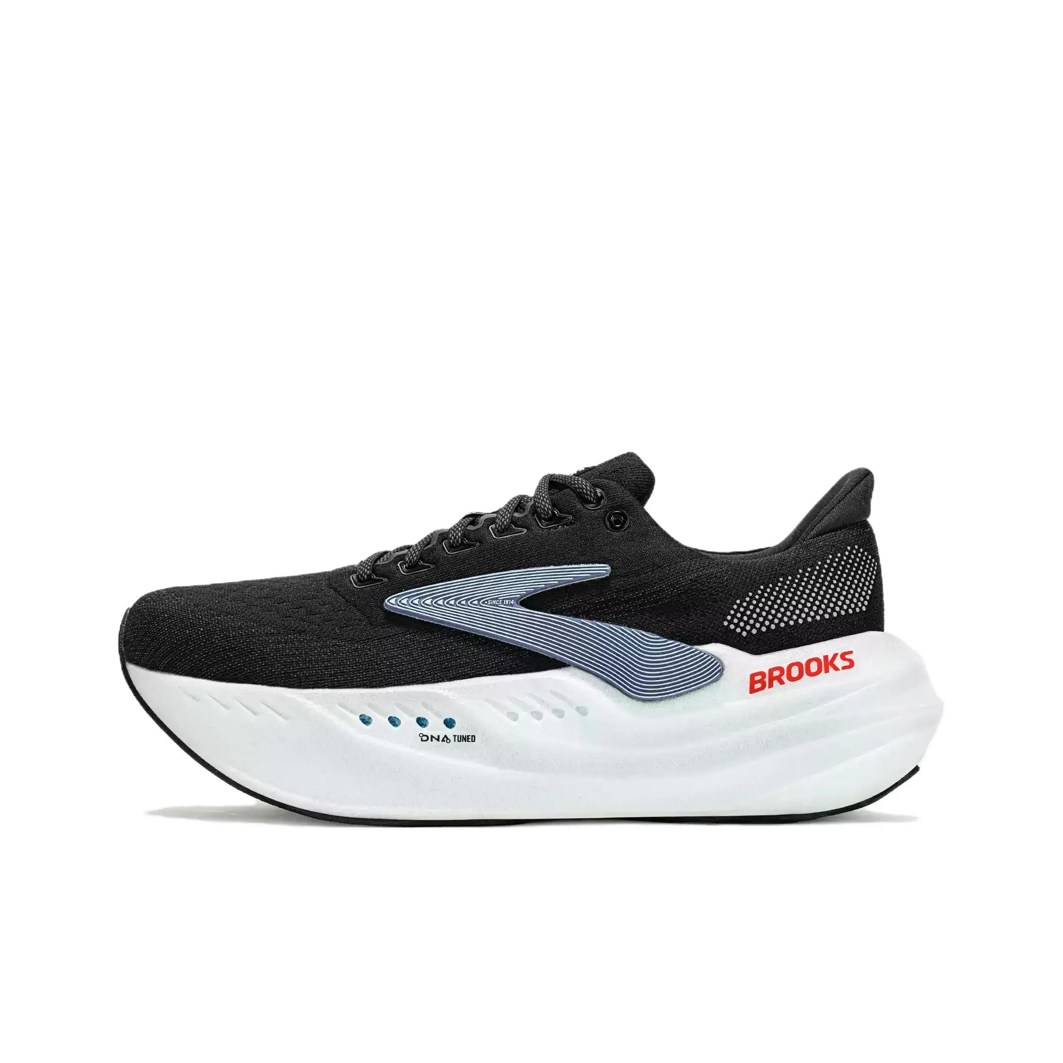 Brooks Glycerin Ma Abrasion Resistant Breathable Low Top Casual Marathon Long Distance Running Shoes Men's Black