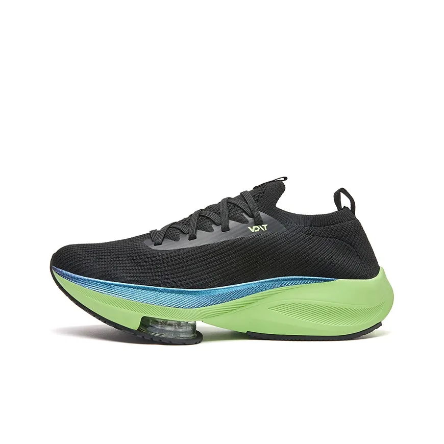VOIT Низкий топ беговые кроссовки унисекс черный зеленый