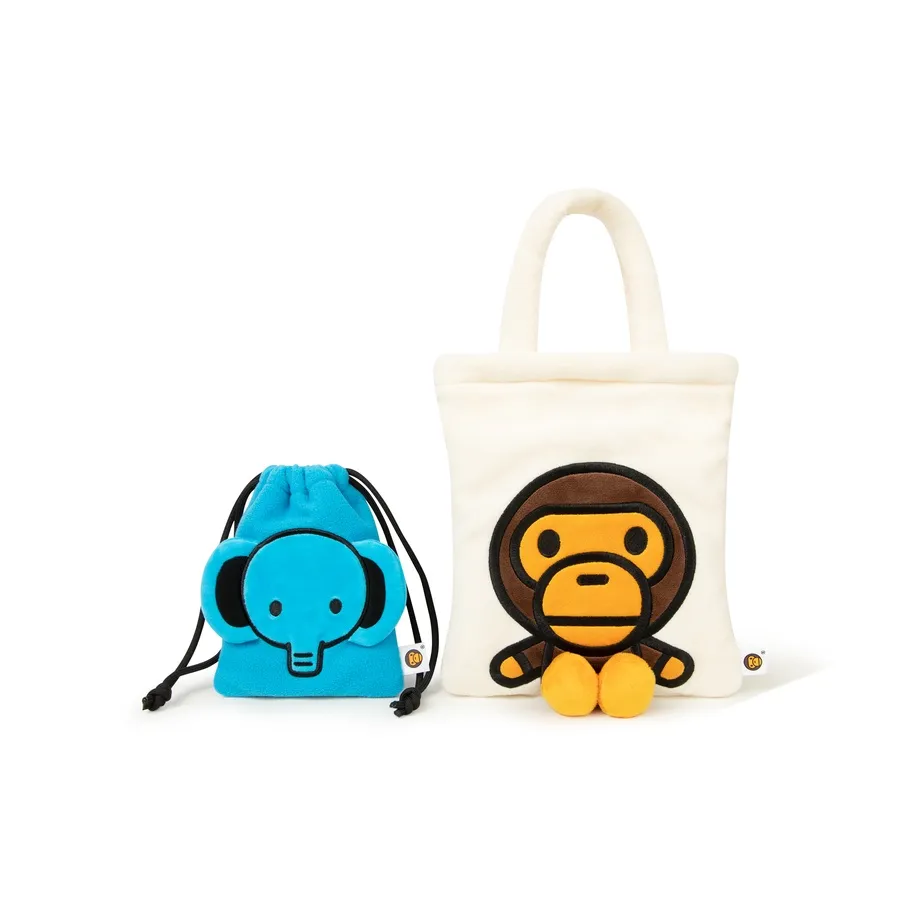 BABY MILO STORE BY A BATHING APE Ткань Сумка Стандартная Унисекс Белый