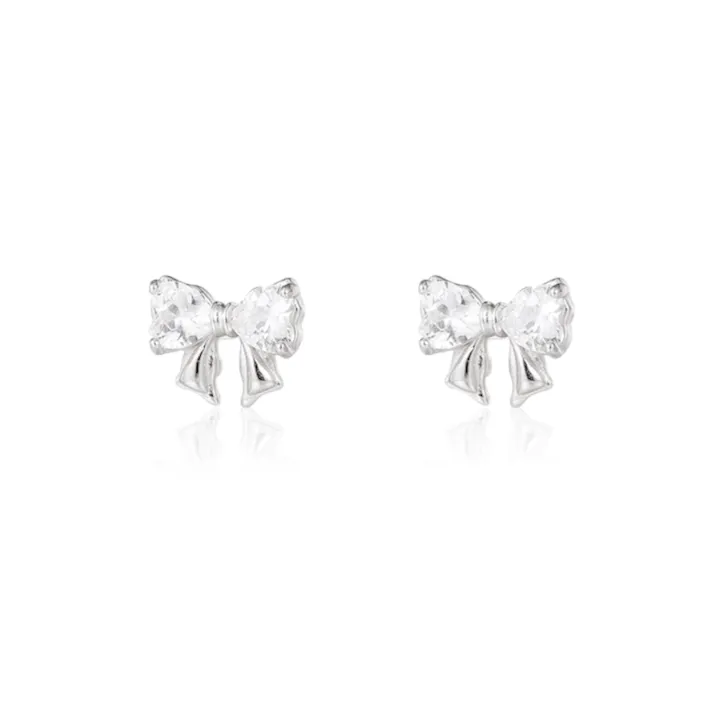 SHK Sterling Silver Stud Earrings Women's