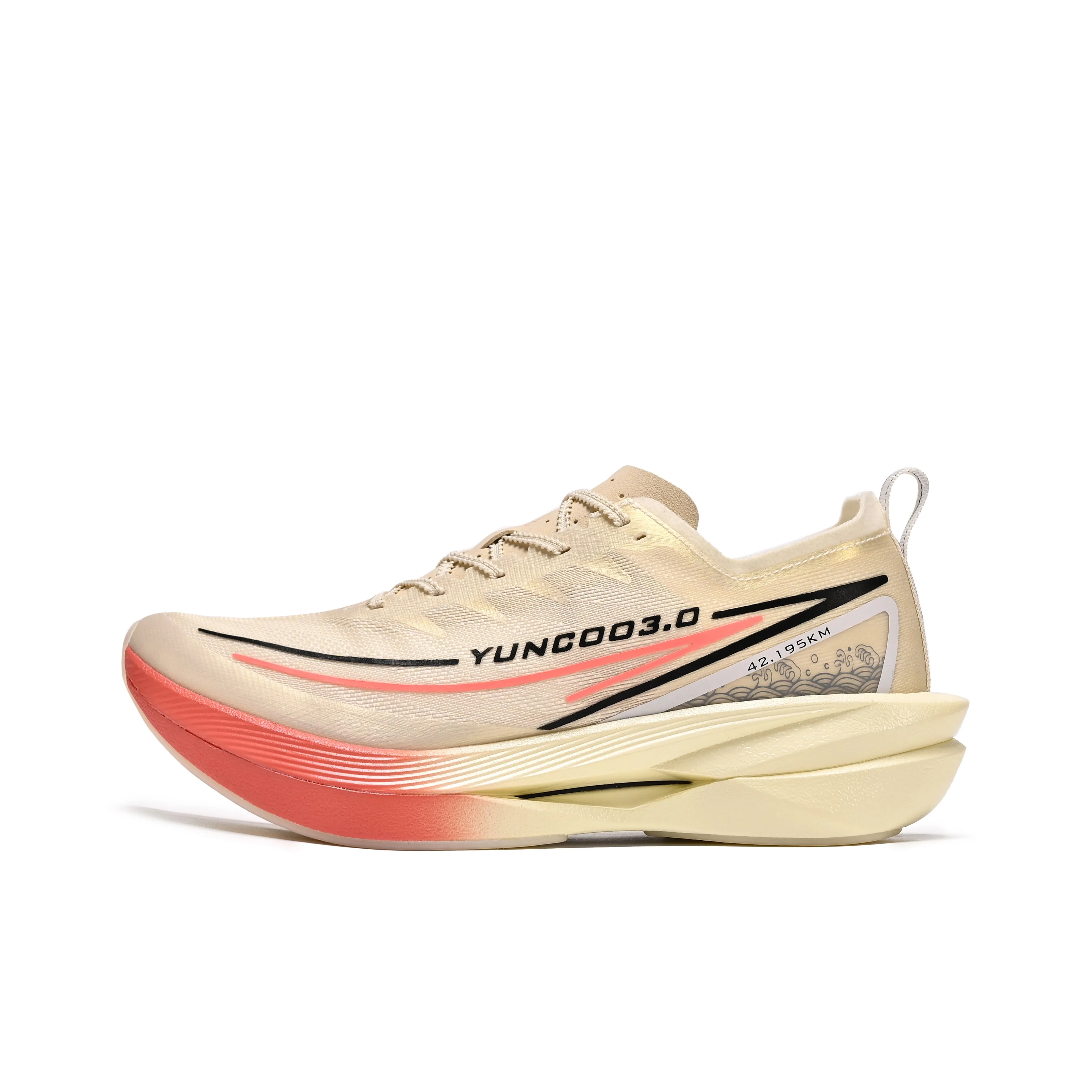 YUNCOO Cushioning, Slip Resistant, And Breathable Low Top Marathon Couple Running Shoes Unisex Straw Wife Rice
