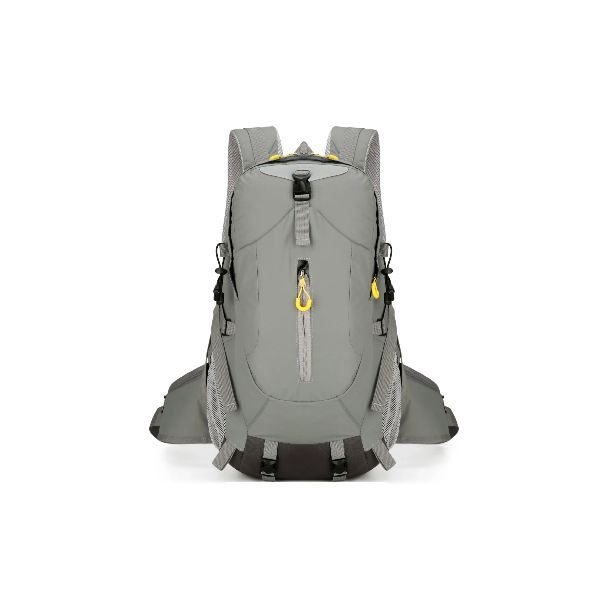 GEERDUN Nylon Backpack Unisex Gray Black Yellow Green GEERDUN Нейлоновый рюкзак унисекс серый черный желтый зеленый