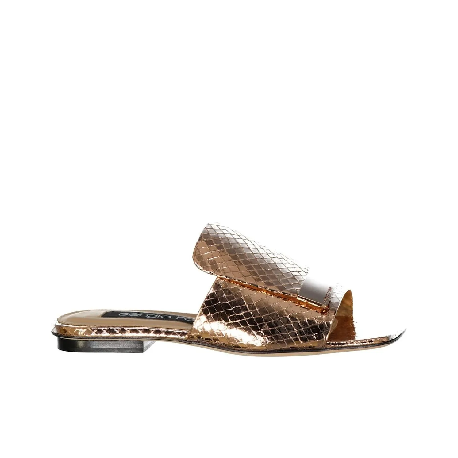 SERGIO ROSSI Slide Slippers Women's Rose Gold