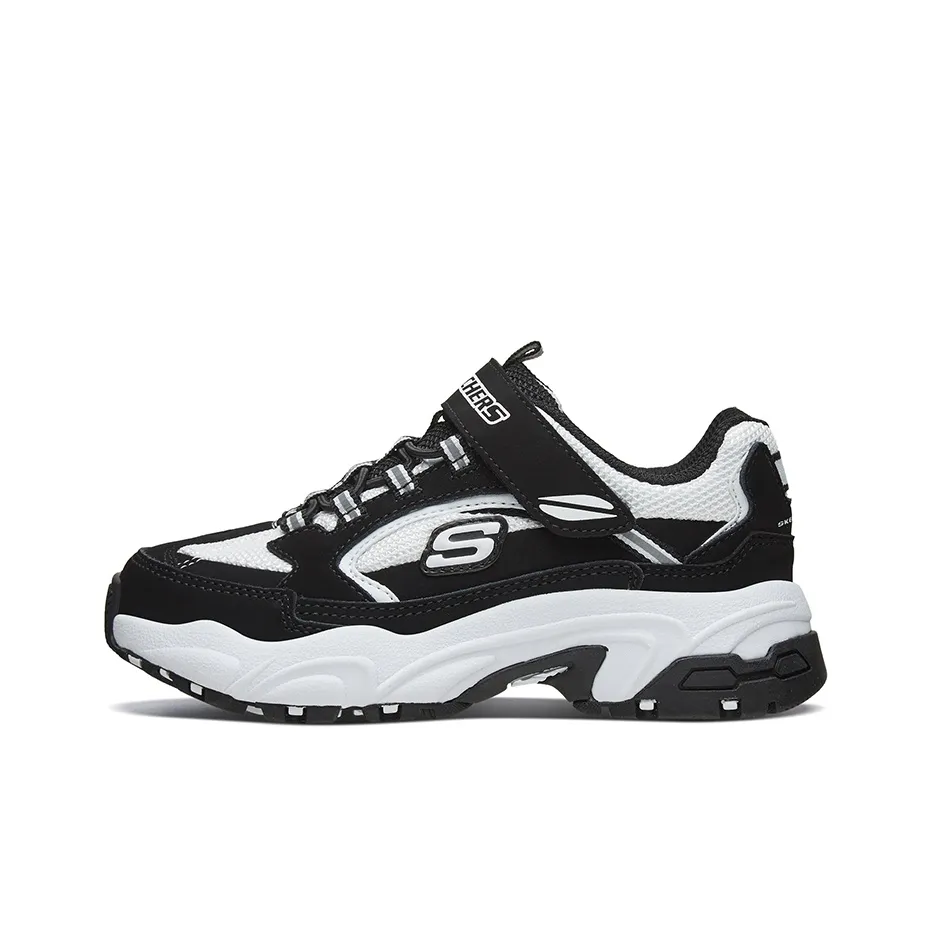 Skechers Low Top Kids Lifestyle Shoes Black/White Teenagers