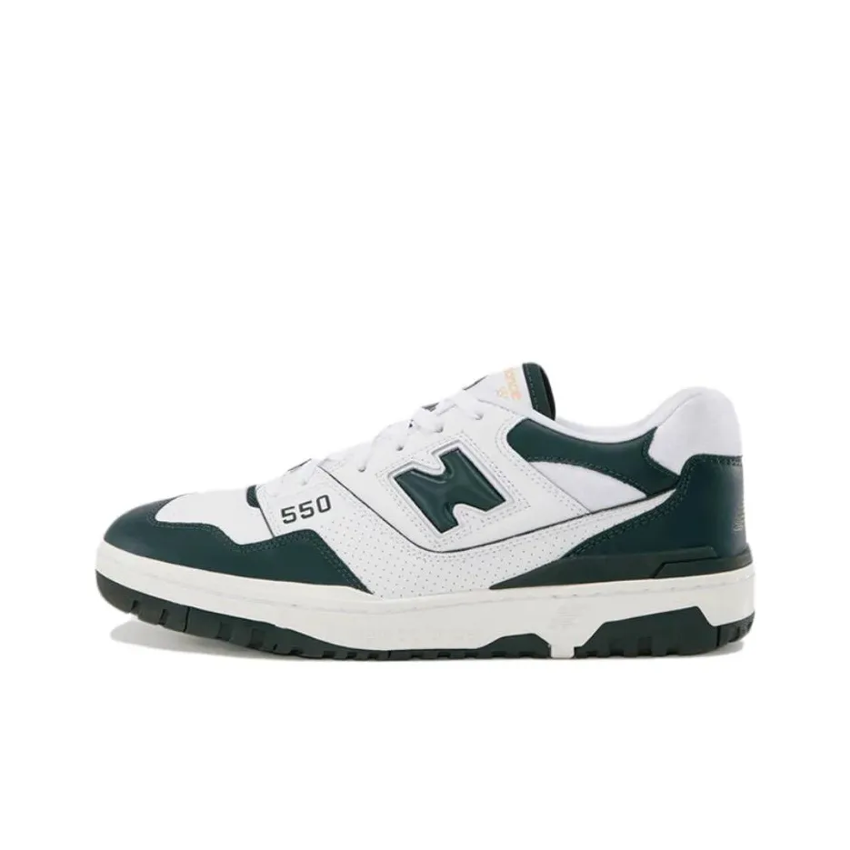New Balance 550 White Dark Green