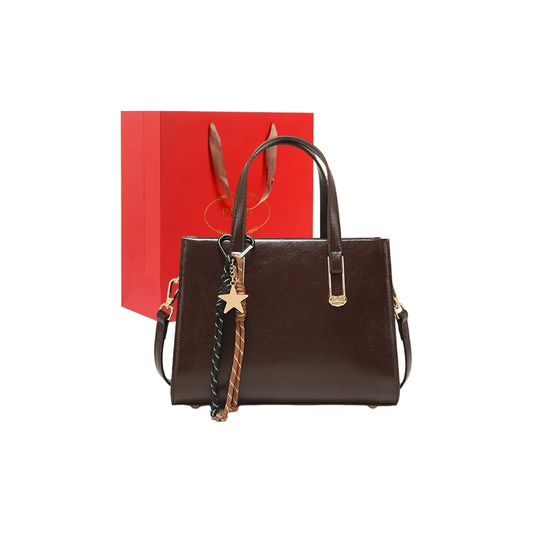 PAYOT Микрофибра Синтетическая Кожа Сумка через плечо Сумка на одно плечо Обычная Женская Кофейного цвета