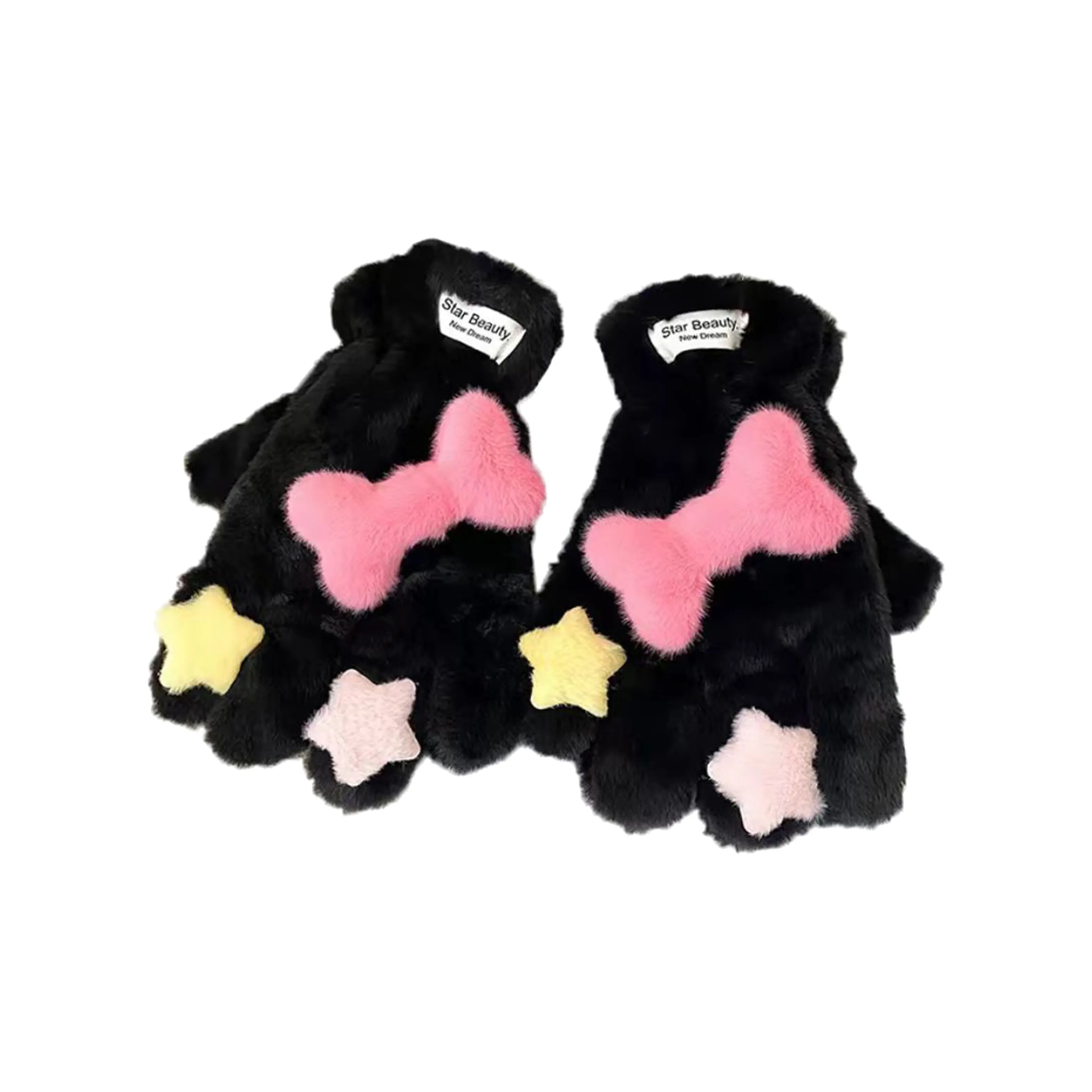 PLAN IN Хлопок полиэстер Вязаные перчатки Женские