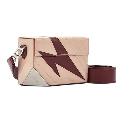 ZESH Cow Leather Missing Corner Bag, Shoulder Bag, Crossbody Bag Trumpets Women's Multicolor