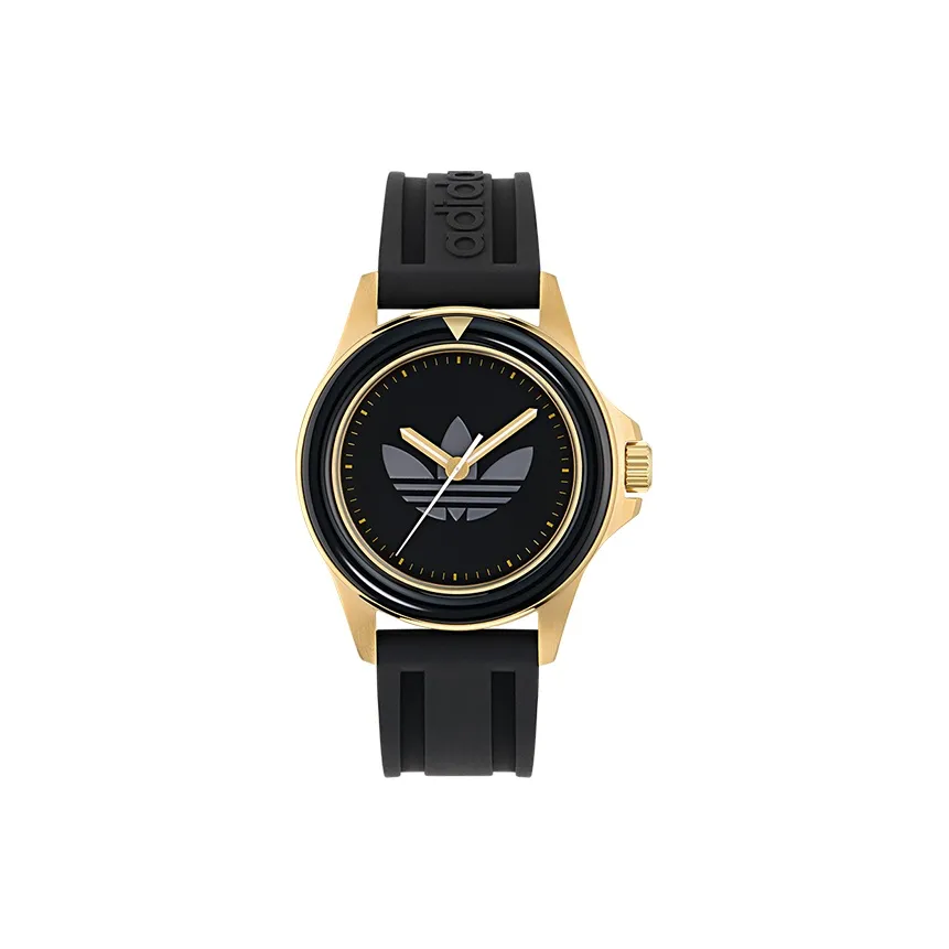 Adidas Originals Adidas Кварцевые часы Силиконовый ремешок 44 мм Черный циферблат Унисекс