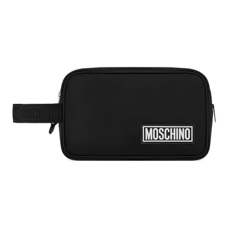 MOSCHINO Полиэстер с Нейлоном Клатч Сумка для хранения Косметичка Женская Черная