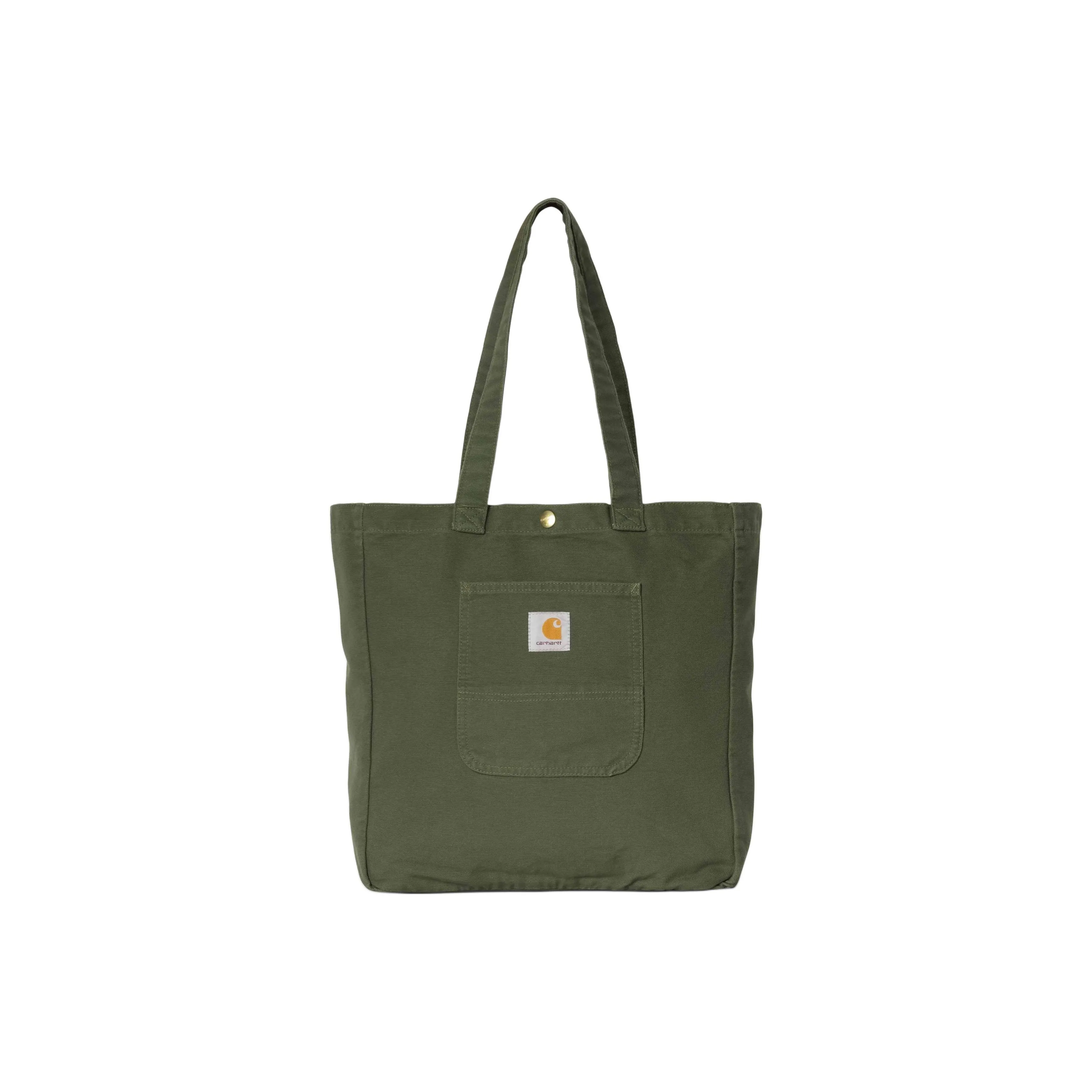 Carhartt WIP Cotton Tote Bag, Shopping Bag, Shoulder Bag, Handbag Unisex Olive Green