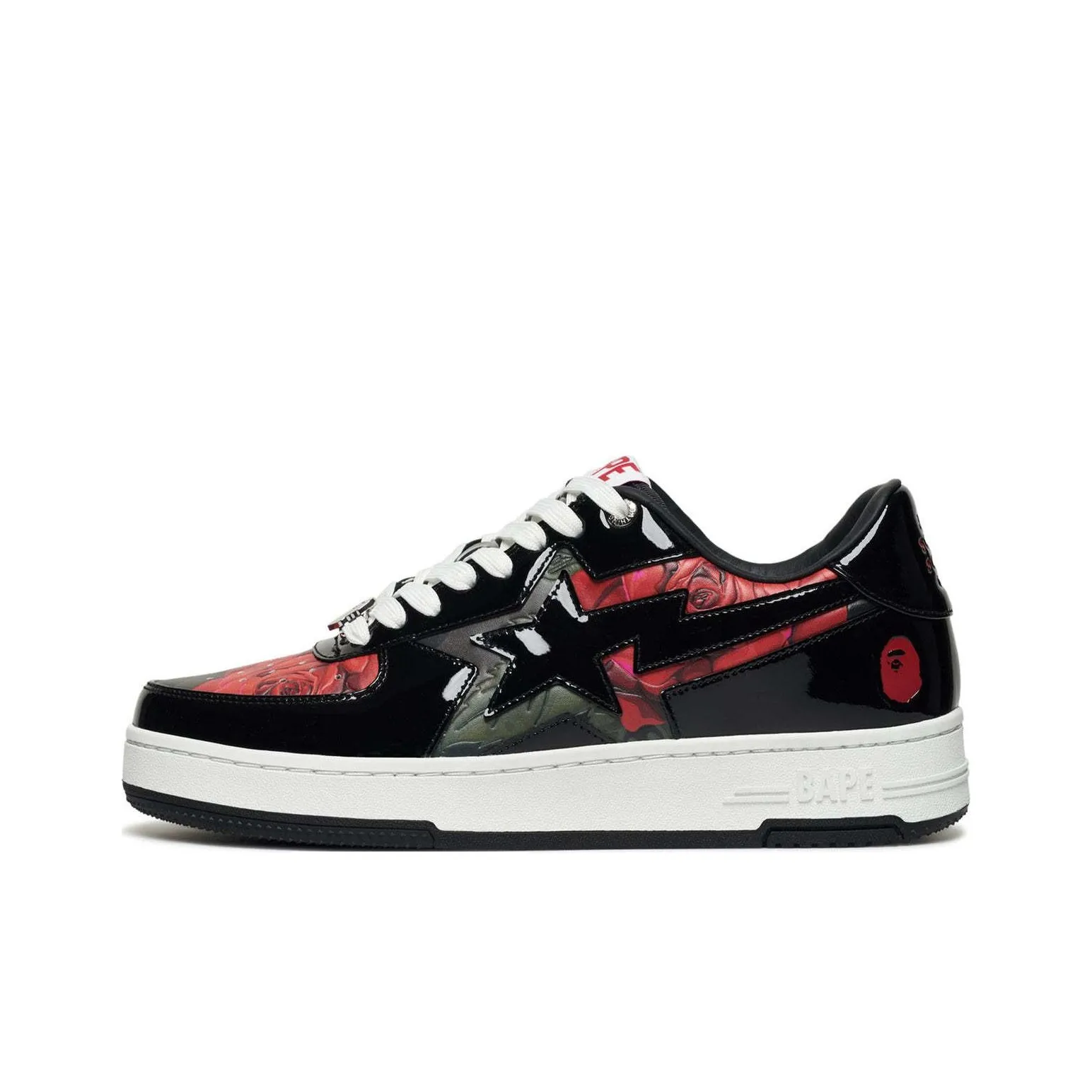A BATHING APE STA Slip-Resistant Low-Top Skateboard Shoes Men's Black Green A BATHING APE STA Слип-резистентные низкие кеды для скейтбординга Мужские Черный Зеленый