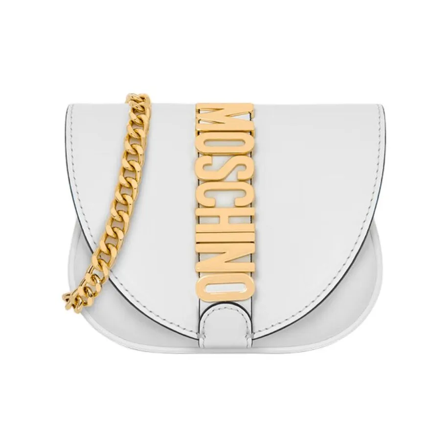 MOSCHINO Телячья кожа Сумка через плечо Мини Женская Белая