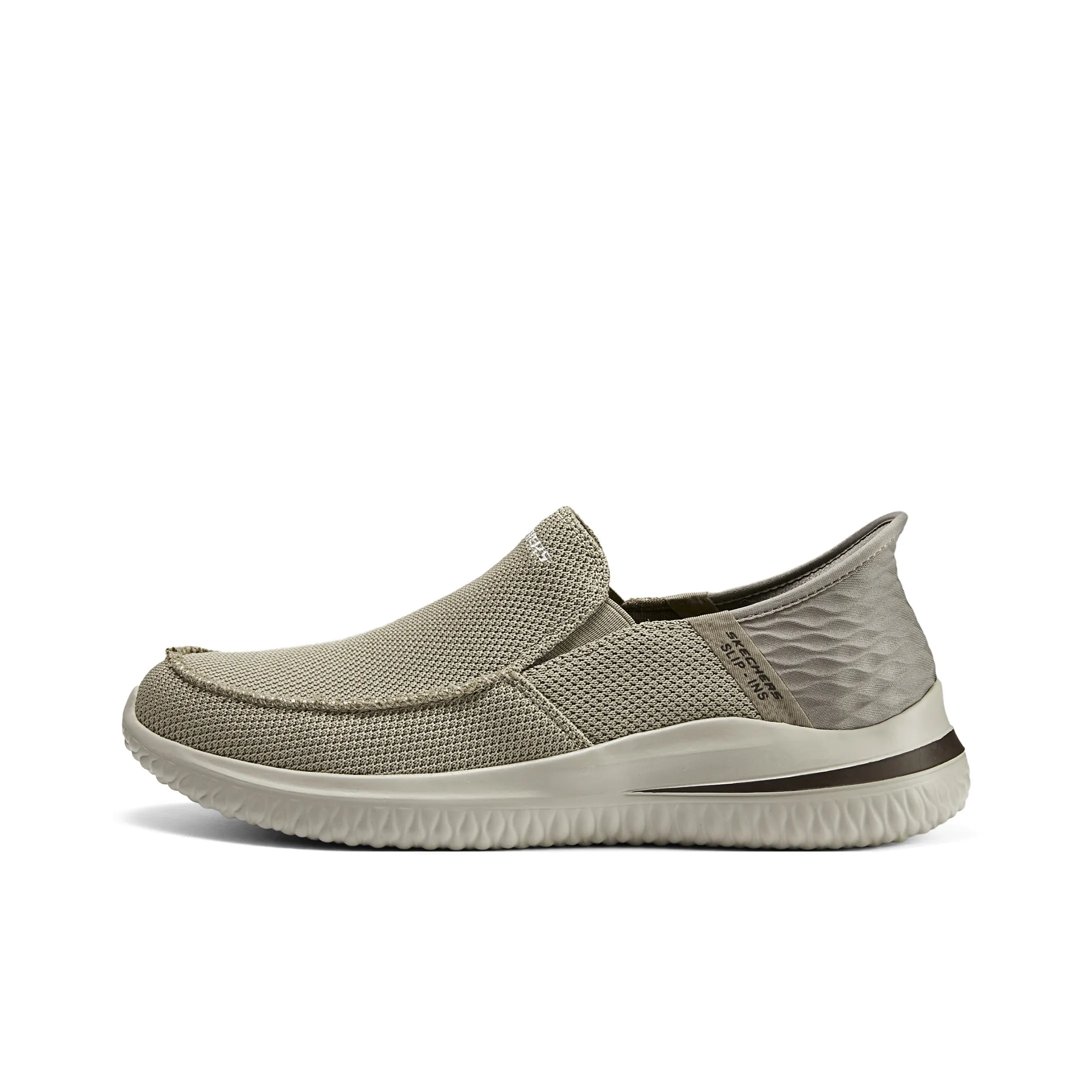 Skechers Slip Ins Casual Shoes Men's Low Top Taupe