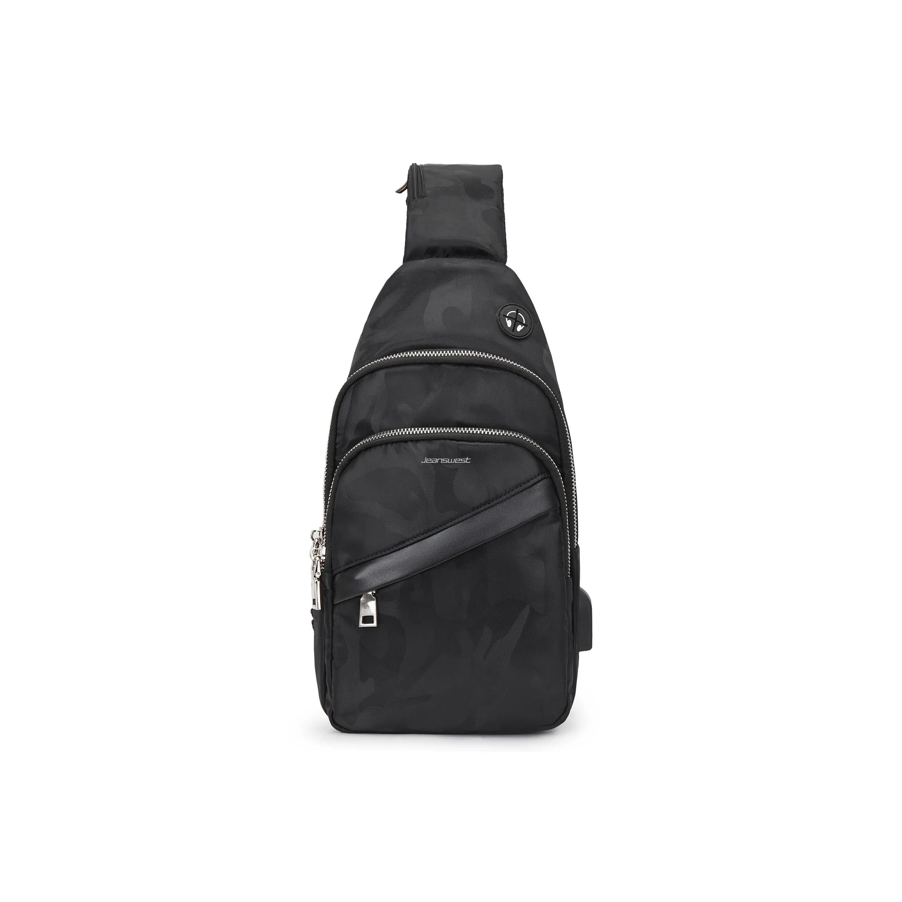 JEANSWEST Сумка через плечо Sling сумка Сумка на плечо Рюкзак Обычный Мужской Камуфляжный черный