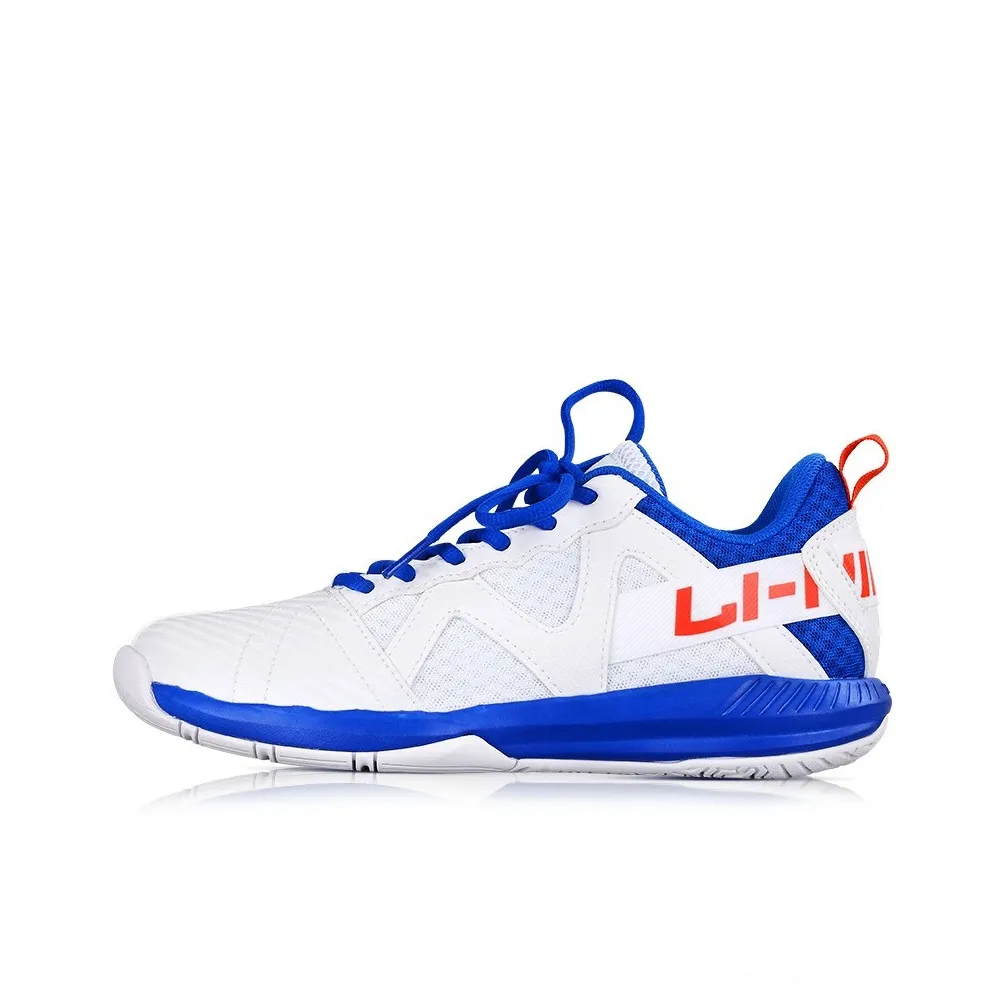 LINING Бадминтонная обувь Low Top Белый Синий Унисекс