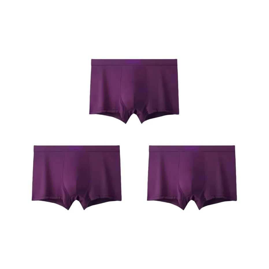 Lan Miao Трусы Мужские 3 упаковки фиолетовые