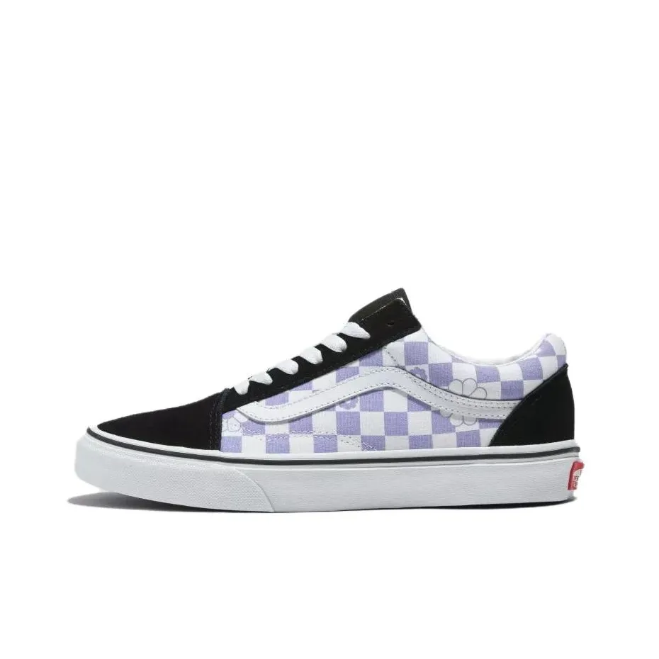 VANS Низкие кроссовки для скейтбординга унисекс белые фиолетовые