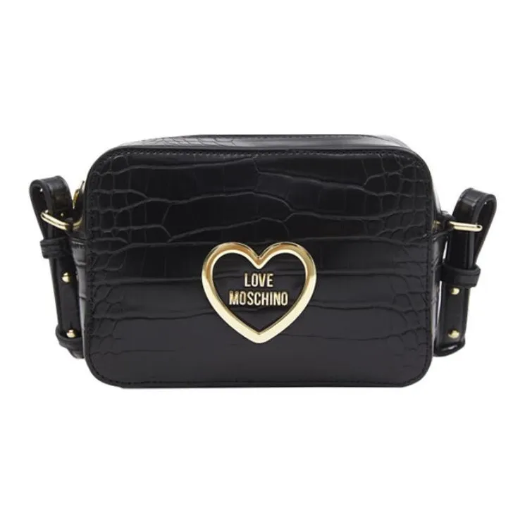 LOVE MOSCHINO Synthetic Leather Small Square Bag Crossbody Bag Shoulder Bag Women's Black