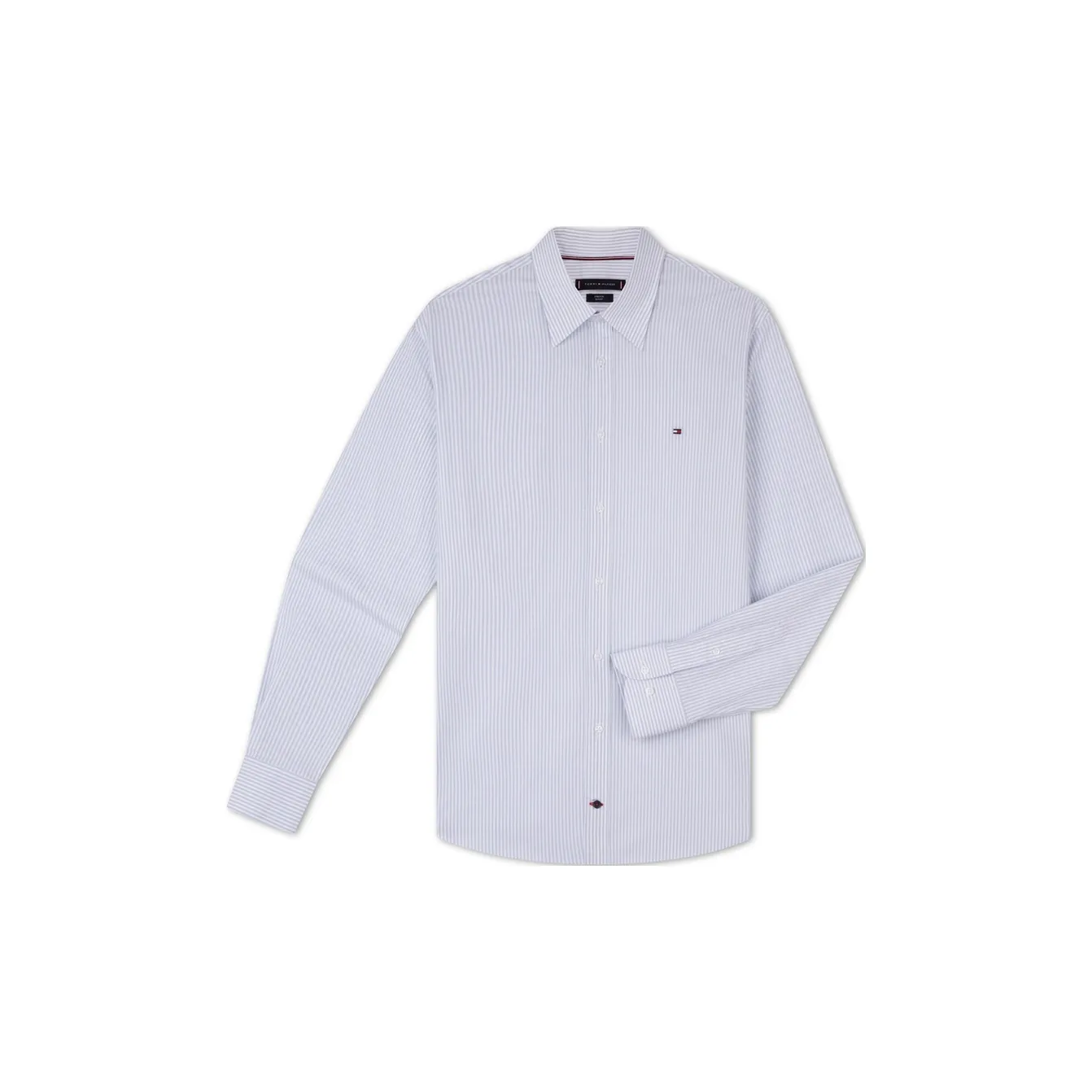 Tommy Hilfiger Рубашка Мужская Синие и Белые Полоски