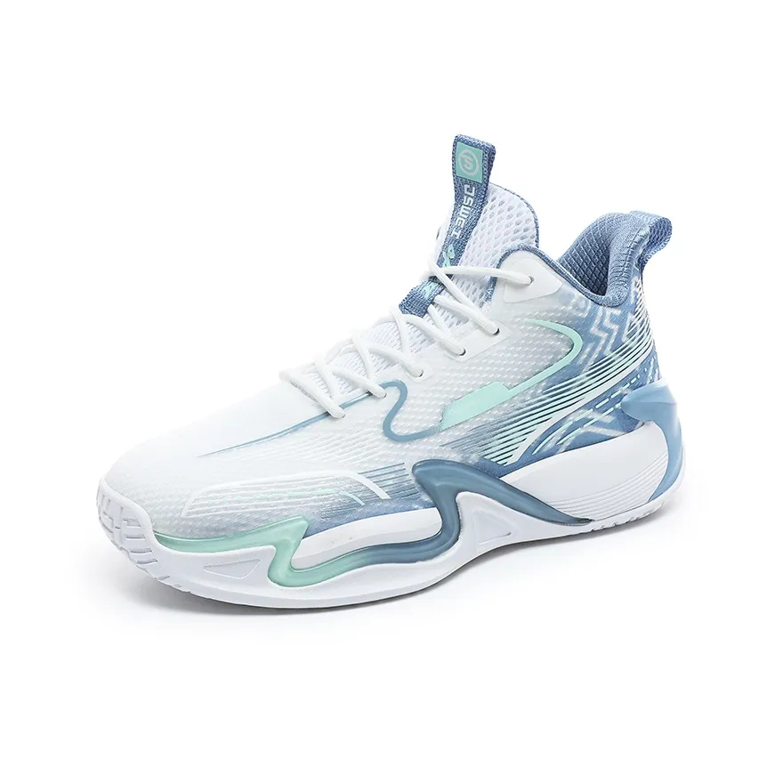 JSWEI Амортизаторы Shock Slip-Resistant Низкие Баскетбольные Кроссовки Мужские Белый Серый Синий