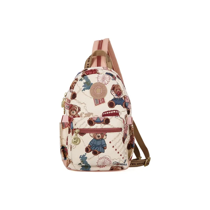 DANNYBEARJEANS Fabric Backpack Regular Unisex Multicolor