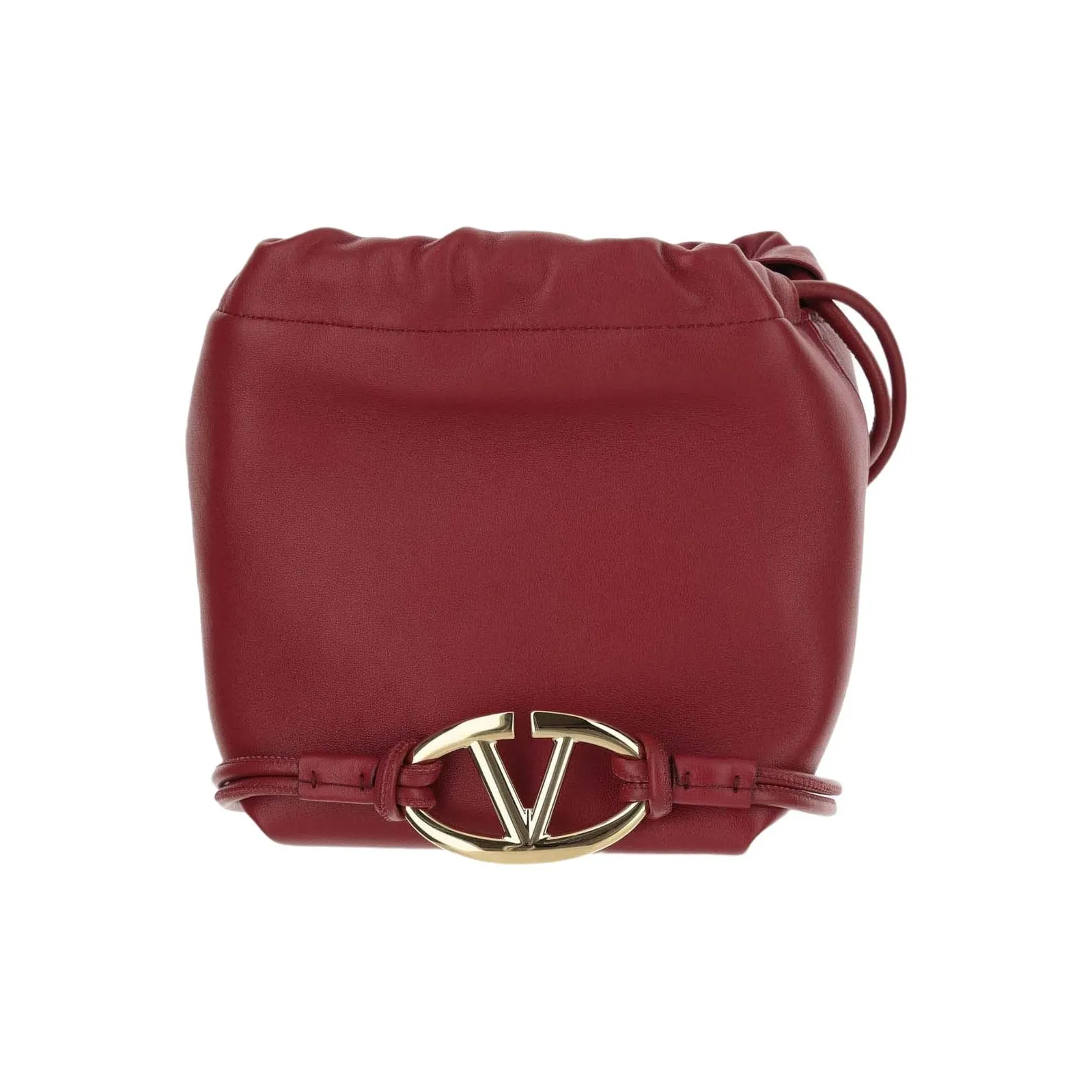 Valentino VLogo Pouf Drawstring Mini Bucket Bag