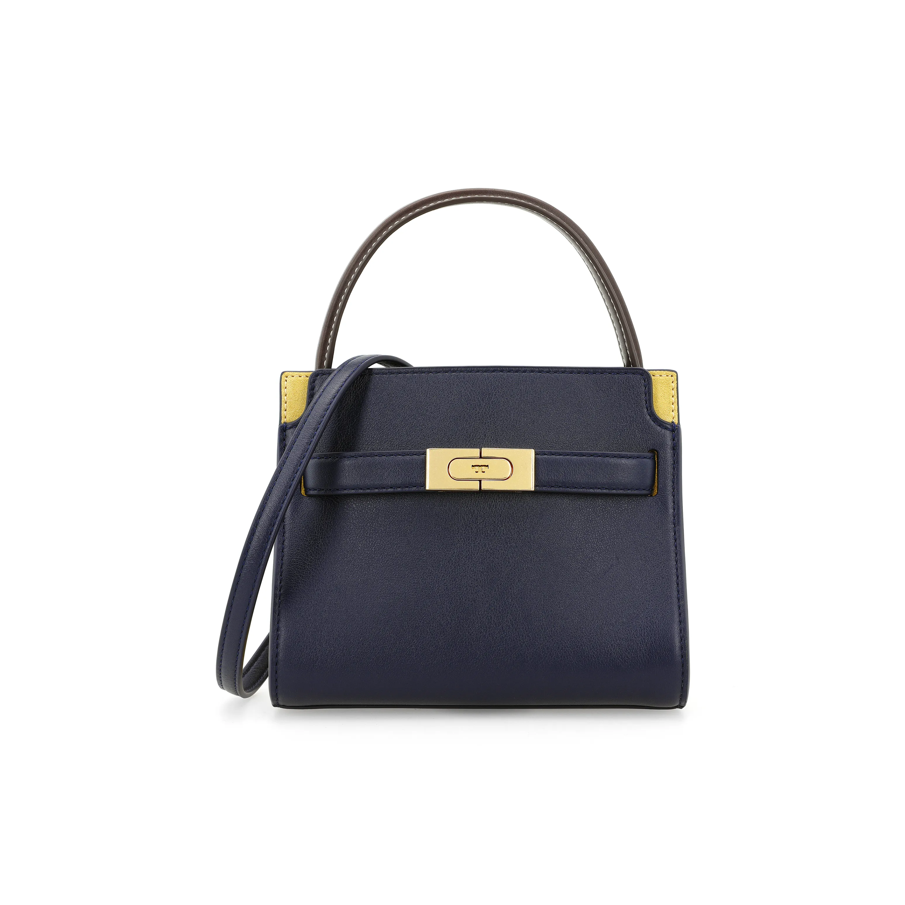 TORY BURCH Lee Radziwill Коровья кожа Одно плечо Сумка Мини Женская Морской синий