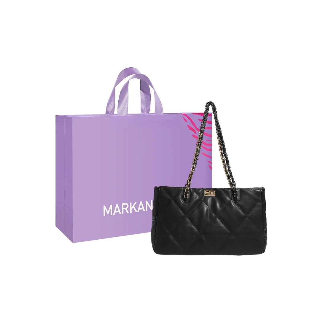 MARKANGARO Сумка Tote из синтетической кожи сумка через плечо большая женская черная