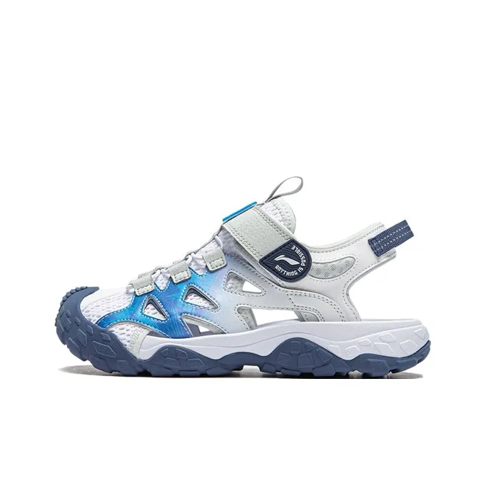 LINING YOUNG Wade 2 Устойчивые к истиранию Дышащие Детские Сандалии Белые и Синие Подростки