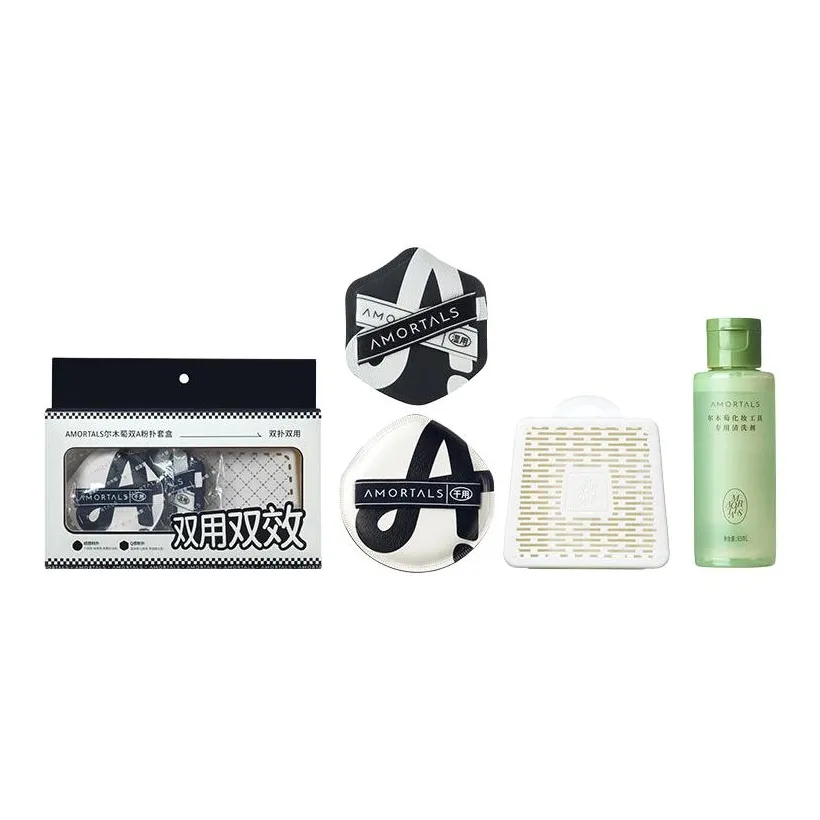 AMORTALS Двойной A Очиститель Розовый Легко наносится и не создает эффекта "маски" Четырехкомпонентный набор