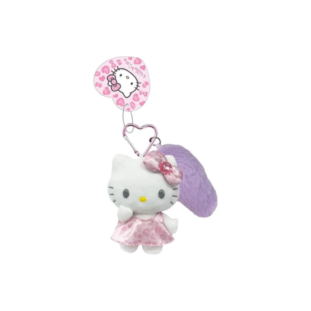 Санрио Hello Kitty Розовый Леопард С принтом Кукла Плюшевая Подвеска 12 см Высота