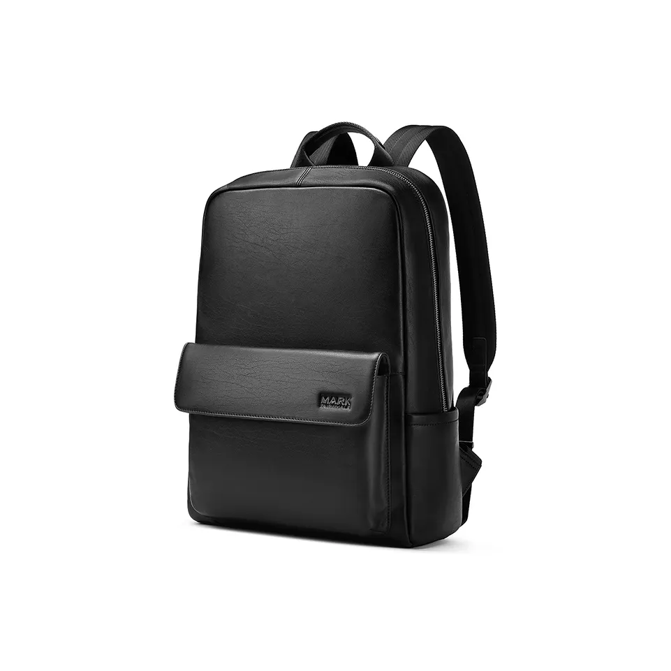 FAIRWHALE Рюкзак из коровьей кожи стандартный мужской черный