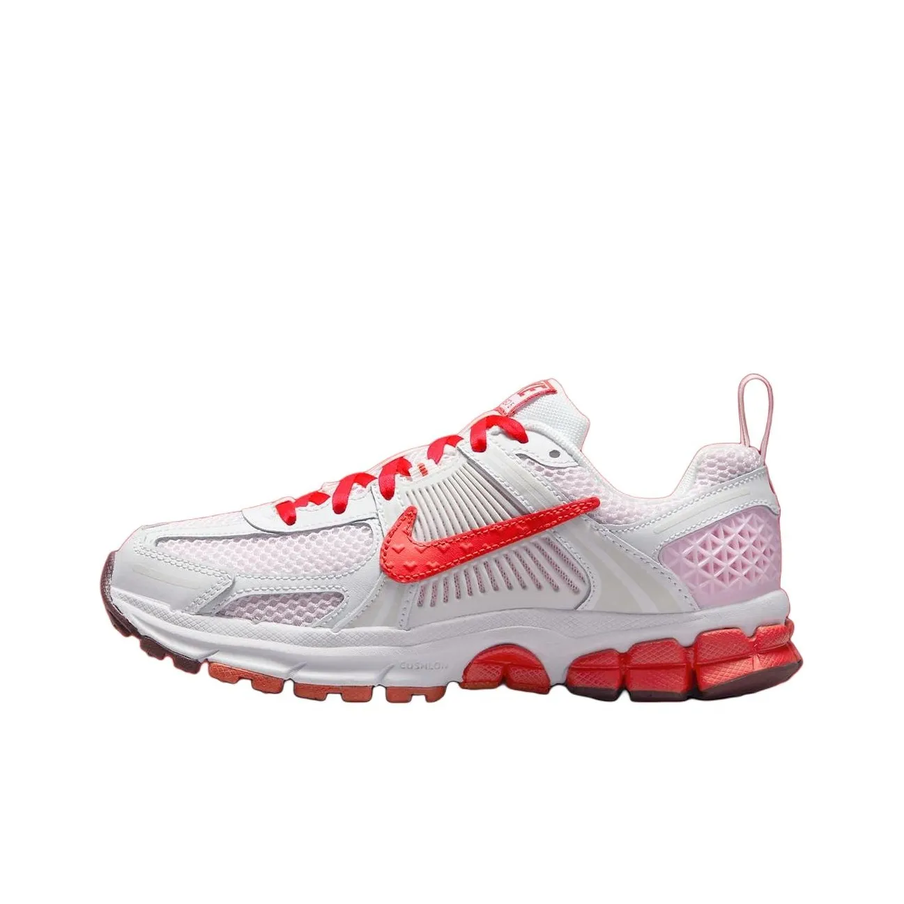Nike Air Zoom Vomero 5 Abrasion Resistant Low Top Kids' Running Shoes White Red