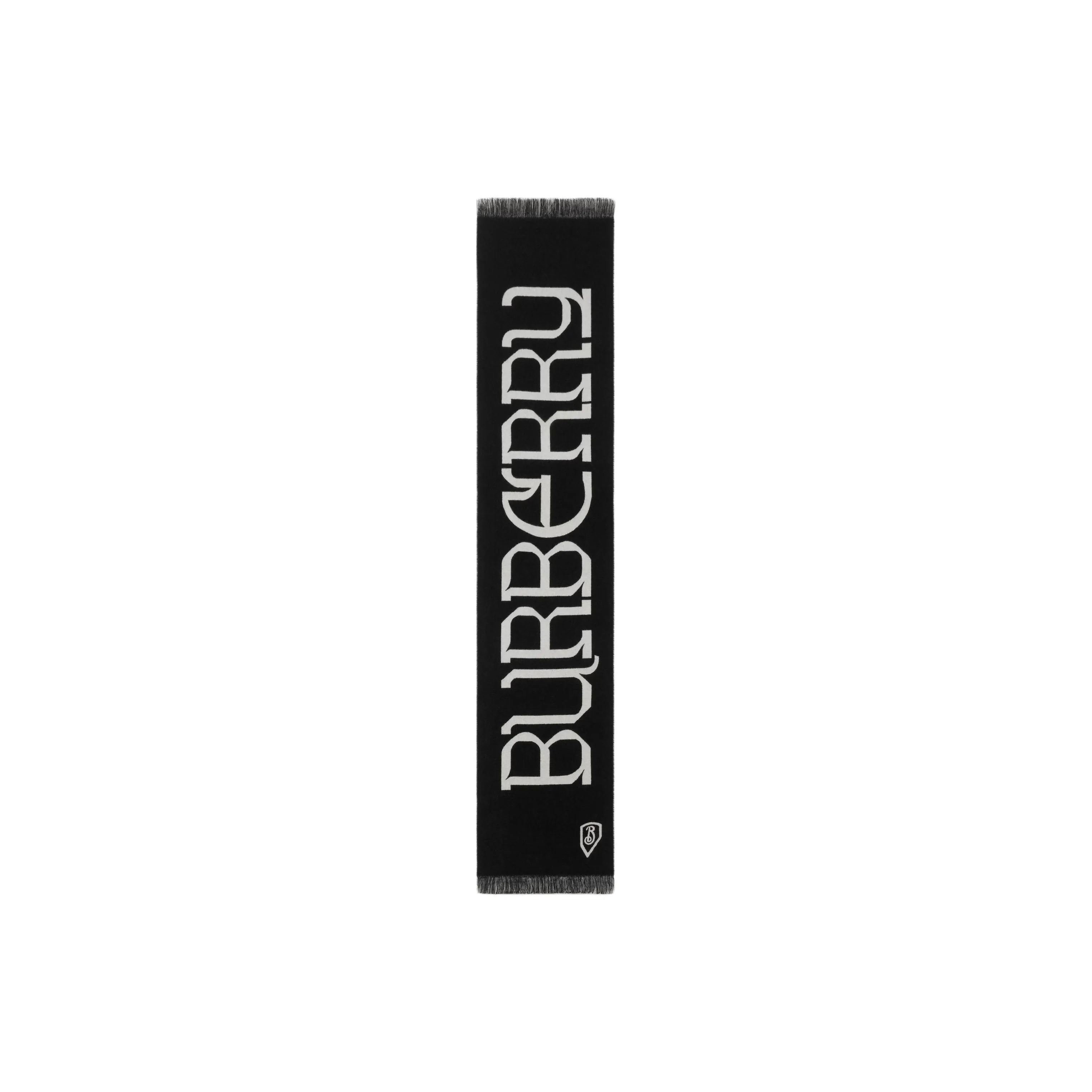Burberry Intarsia logo Wool Scarf