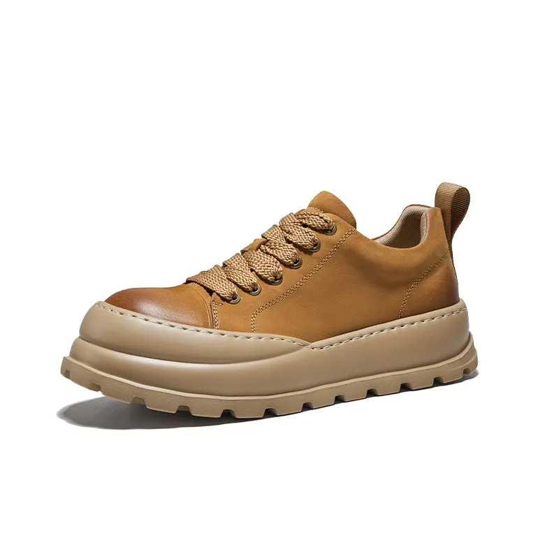 Hautton Jeans Низкий Топ Повседневный Мужской Земляной Желтый