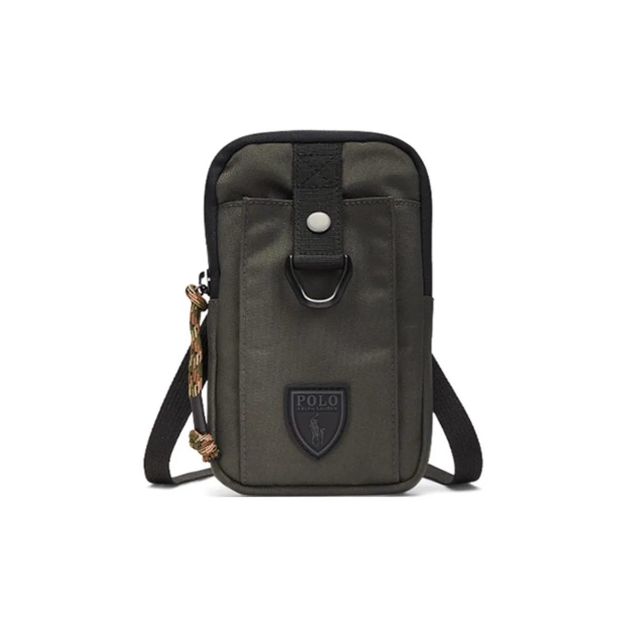 Polo Ralph Lauren Canvas Bag Cell Phone Pouch Men's Brown Green