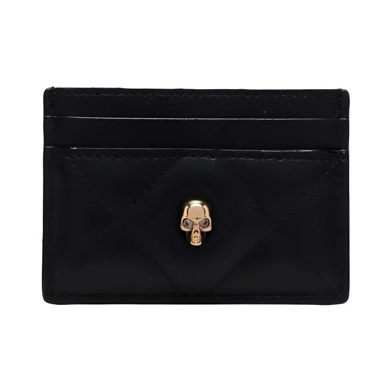 Alexander McQueen Leather Wallet Unisex Black