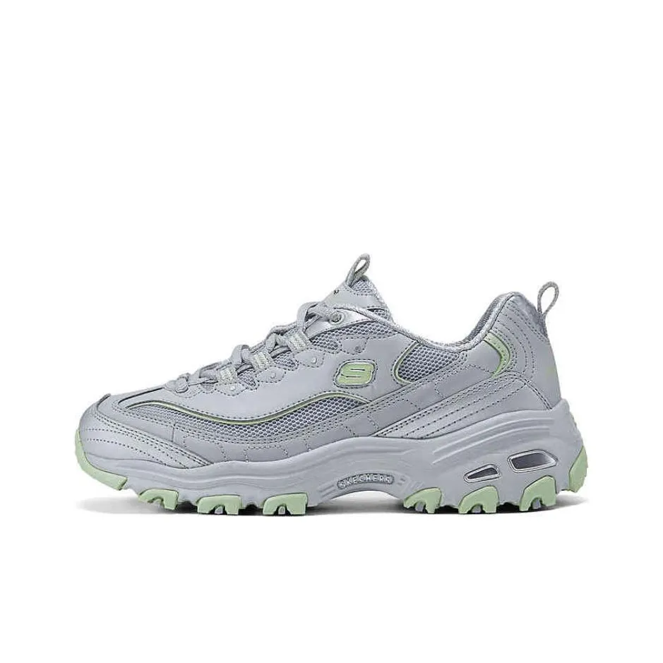 Skechers Low Top Chunky Sneakers Women's Gray Green