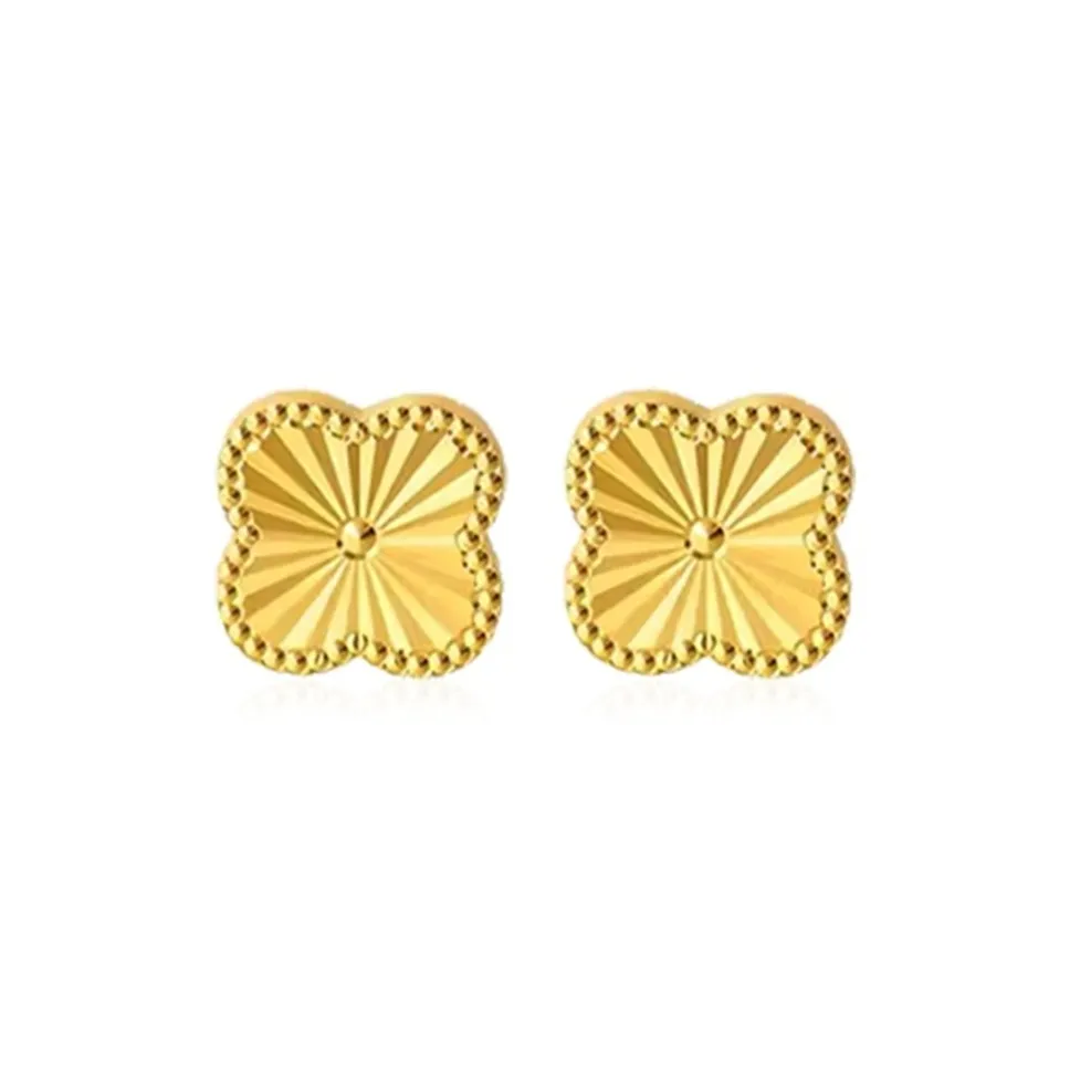 The Star Of The Water Shell 18K Gold Stud Earrings Unisex