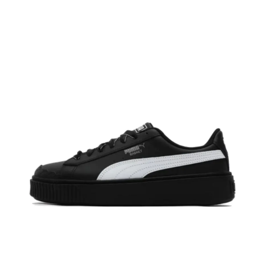 PUMA Платформа Высота Низкие Кроссовки для Скейтбординга Женские Черные