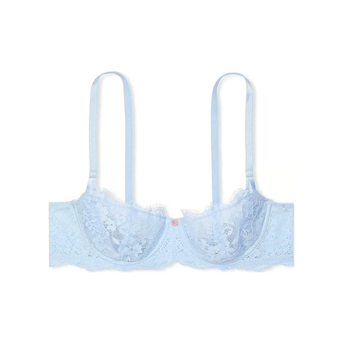 Victoria's Secret Dream Angels Wicked Unlined Lace Balconette Bra/LB Bra Women's Light Blue