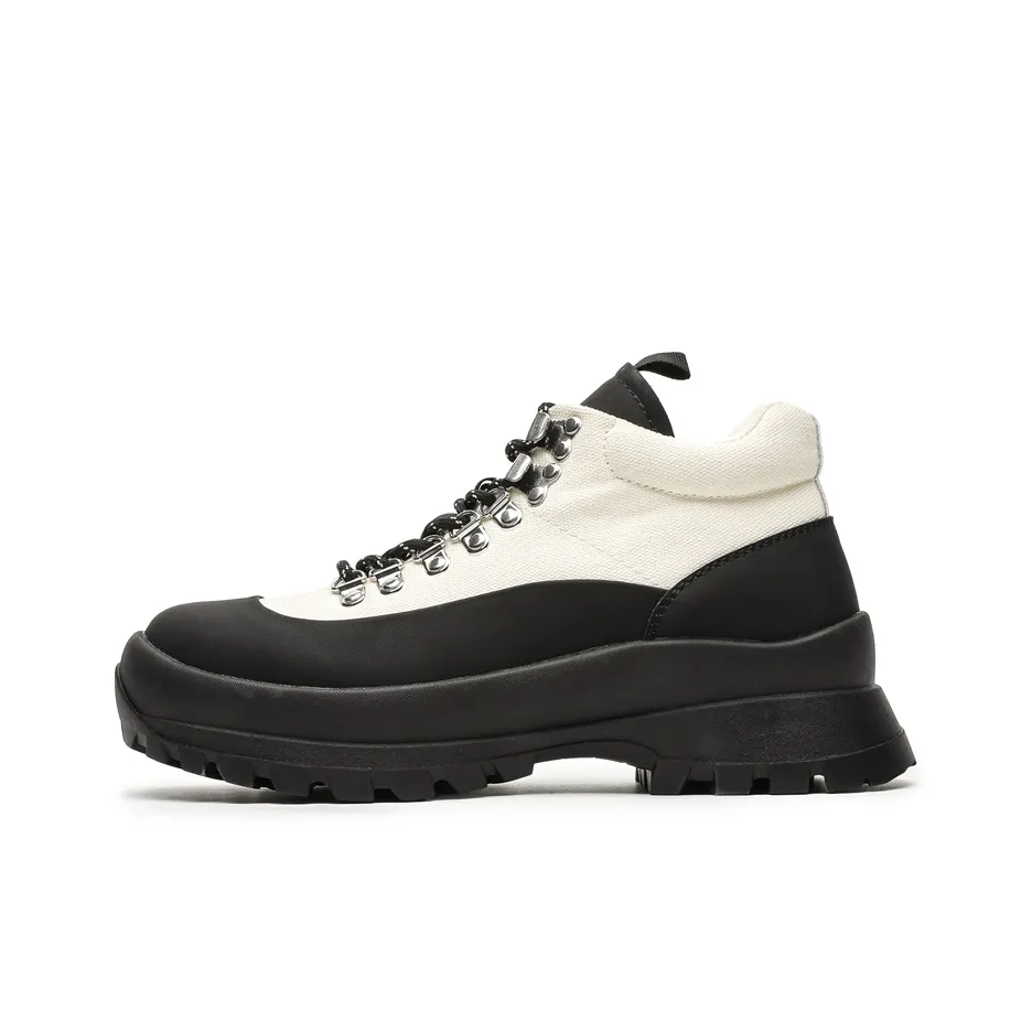 WEISHIBANGWEI Height Increasing Slip Resistant Mid Top Casual Shoes Men's