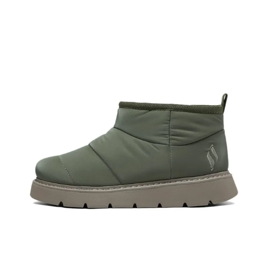 Skechers Modern Comfort Short Snow Boots Women's Olive Green