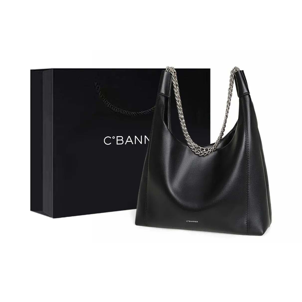 C°BANNER Сумка Tote из коровьей кожи сумка через плечо обычная женская черная