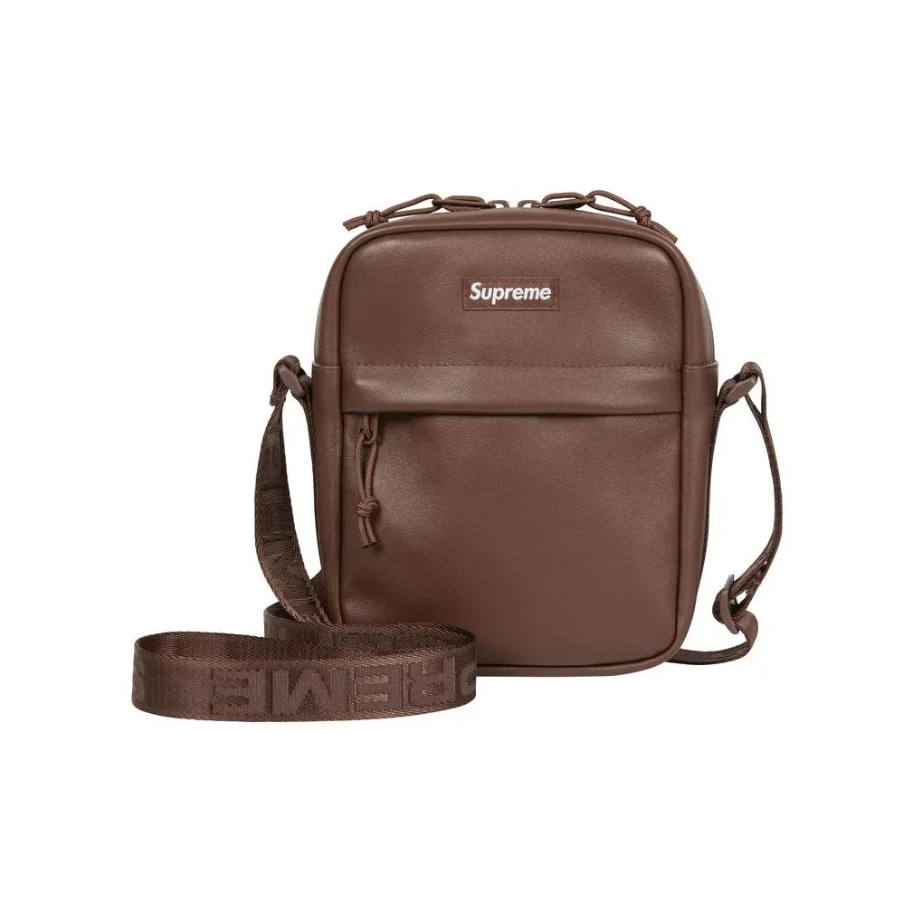 Supreme Сумка через плечо из коровьей кожи сумка на плечо обычная унисекс коричневый
