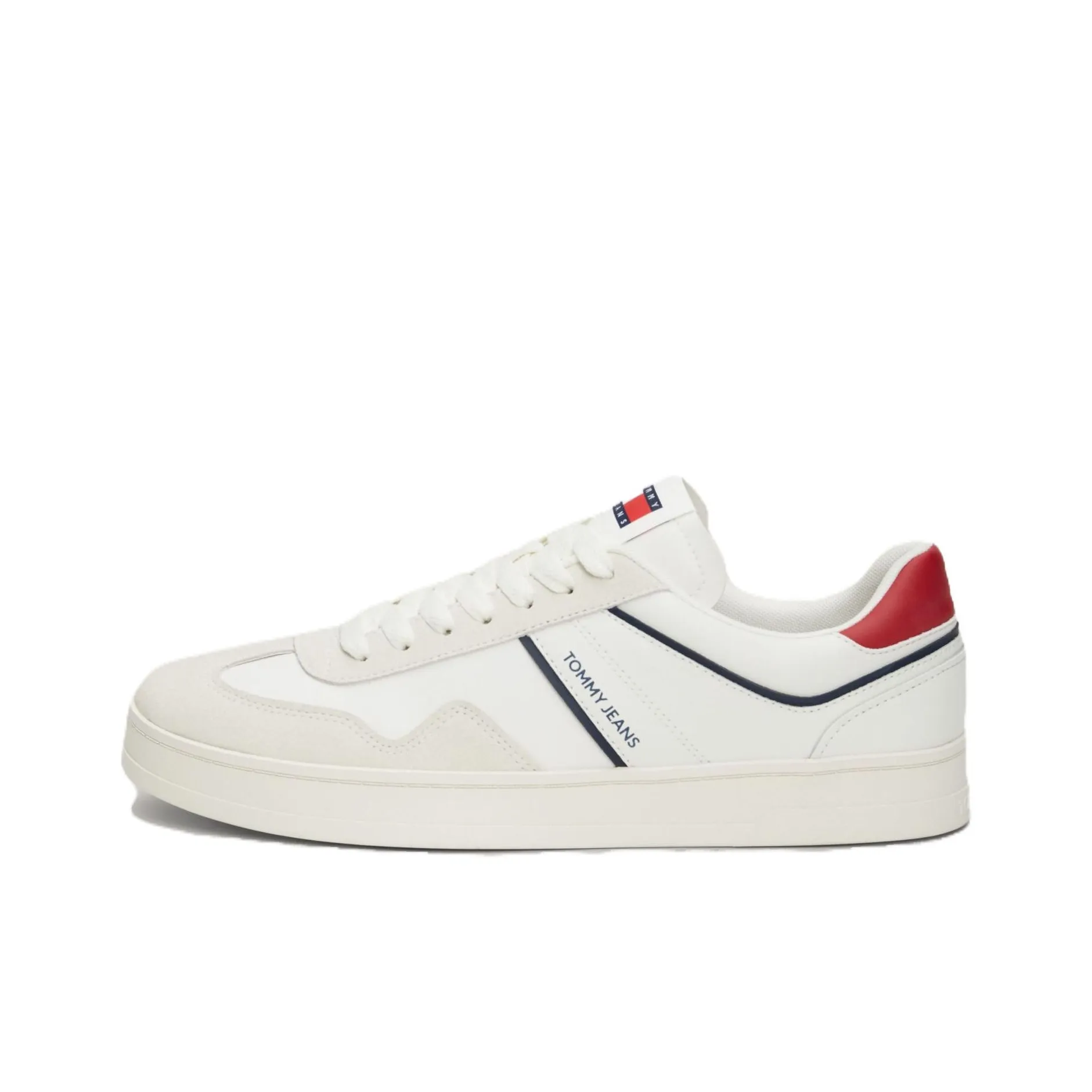 Tommy Hilfiger Cupsole Low-Top Skateboard Shoes Men's White Red